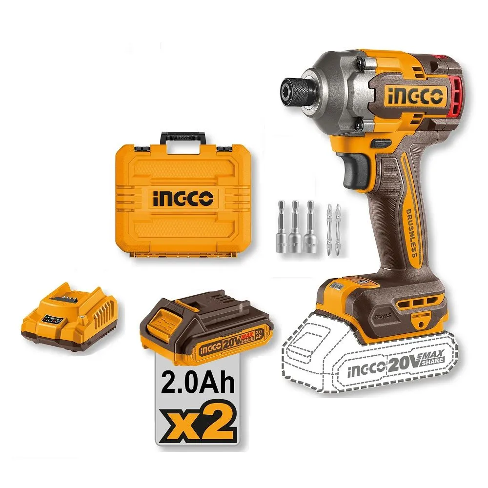 Akumulatorski udarni odvijač CIRLI2028E 1/4” 285 Nm SUPER INGCO