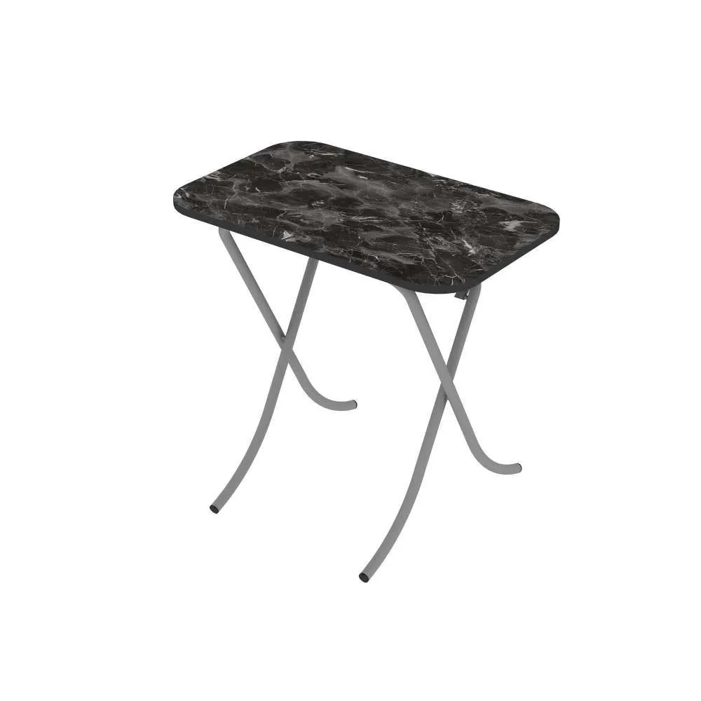 ALESTA Sklopivi sto Crni  mermer 10025CM
