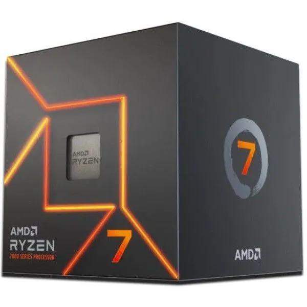 AMD Procesor CPU AM5 Ryzen 7 7700 Box 3,8GHz MaxBoost 5,3GHz 8xCore 16xThreads 40MB 65W RGB