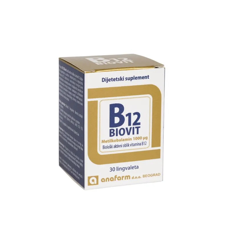 ANAFARM Vitamin B12 Biovit, 30 lingvaleta