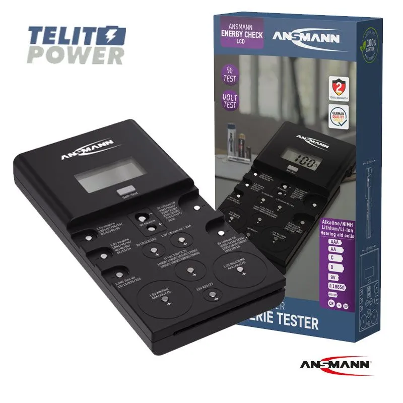 ANSMANN Tester baterija Energy Check LCD - ANSMANN