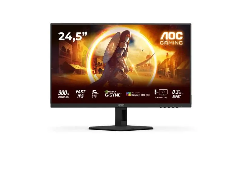 AOC Monitor 25G4SRE 24/5/IPS/1920x1080/310Hz/0/3ms MPRT/HDMIx2/DP/Gsync/zvucnici/crna