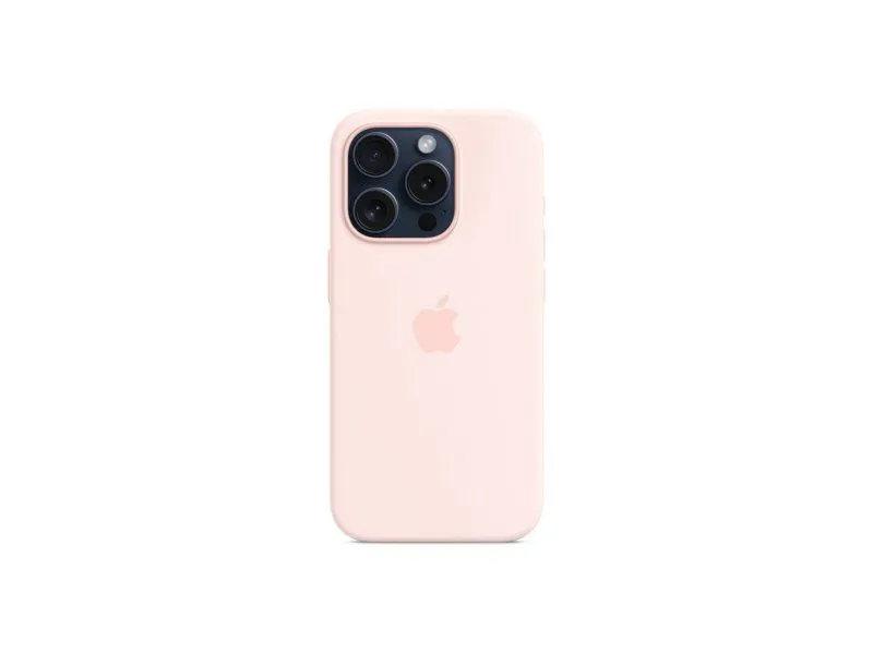 APPLE Silikonska maska za IPhone 15 Pro MagSafe/ svetlo roze