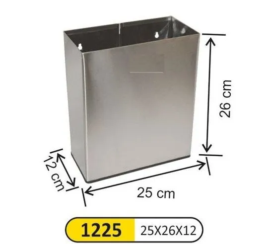 ARIMETAL Zidna kanta za otpatke Inox 8L