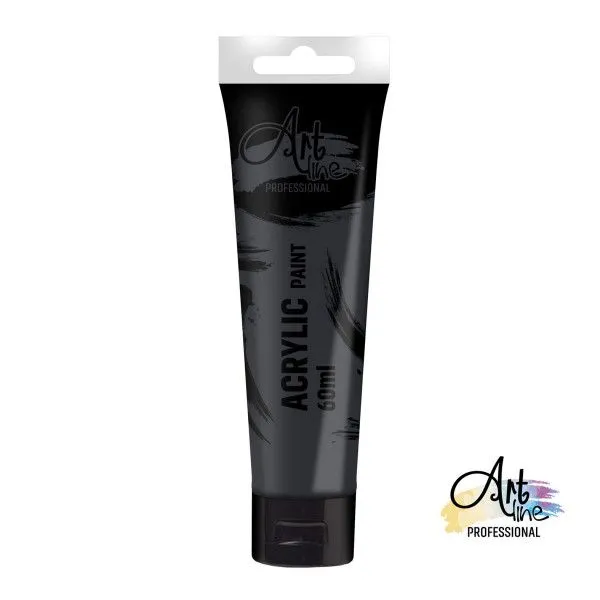 ARTLINE Akrilna boja  Lamp black 60ml -1/1