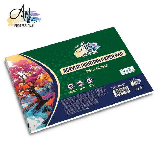 ARTLINE Blok za akrilne boje A4 10L 400gsm Landscape
