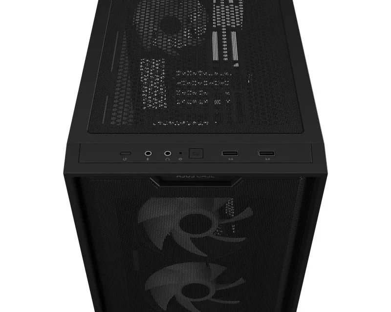 ASUS Kućište A21 PLUS TG ARGB micro-ATX, crna