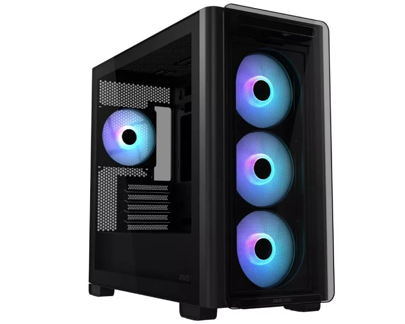 ASUS Kucište A23 PLUS TG ARGB Micro-ATX Mini-ITX kaljeno staklo bez napajanja crna