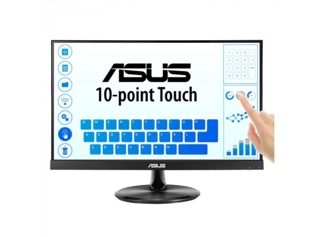 ASUS Monitor VT229H 21.5/IPS/ touch/1920x1080/60Hz/5ms GtG/VGA/HDMI/VESA/zvučnici/crna