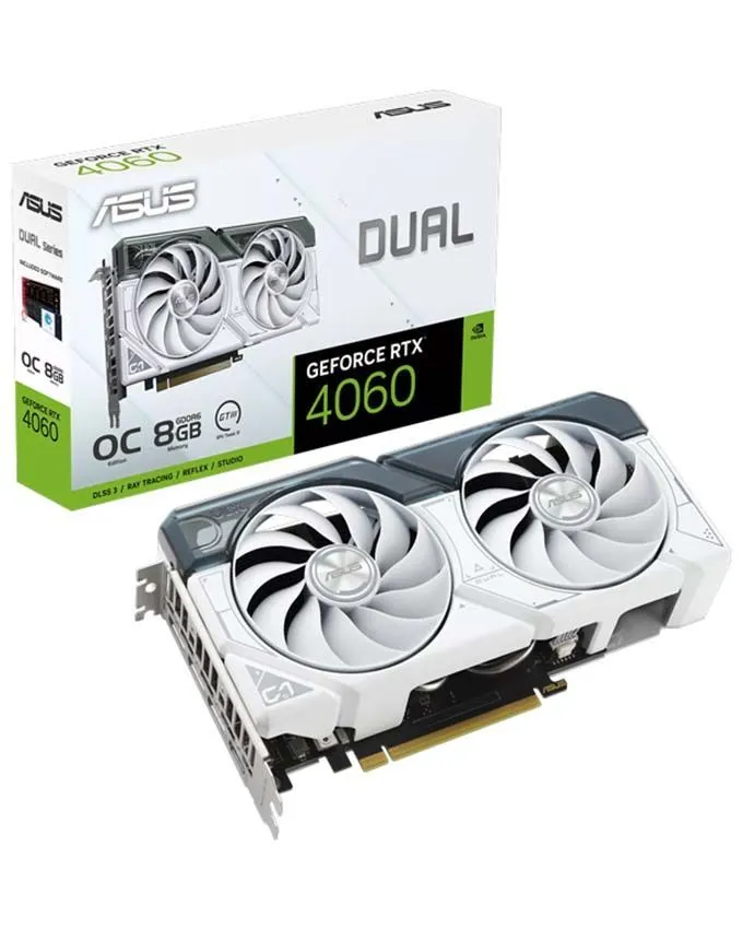 ASUS nVidia GeForce RTX 4060 8GB 128bit DUAL-RTX4060-O8G-EVO-WHITE