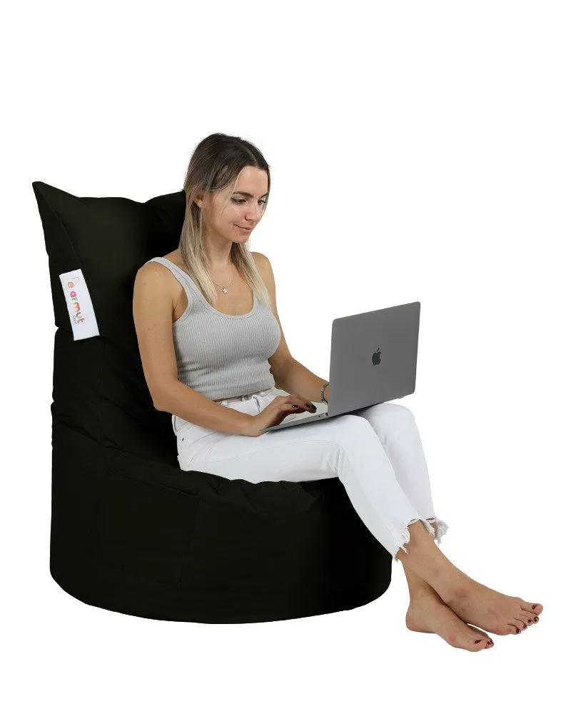 ATELIER DEL SOFA Baštenski lazy bag Balina/ crna