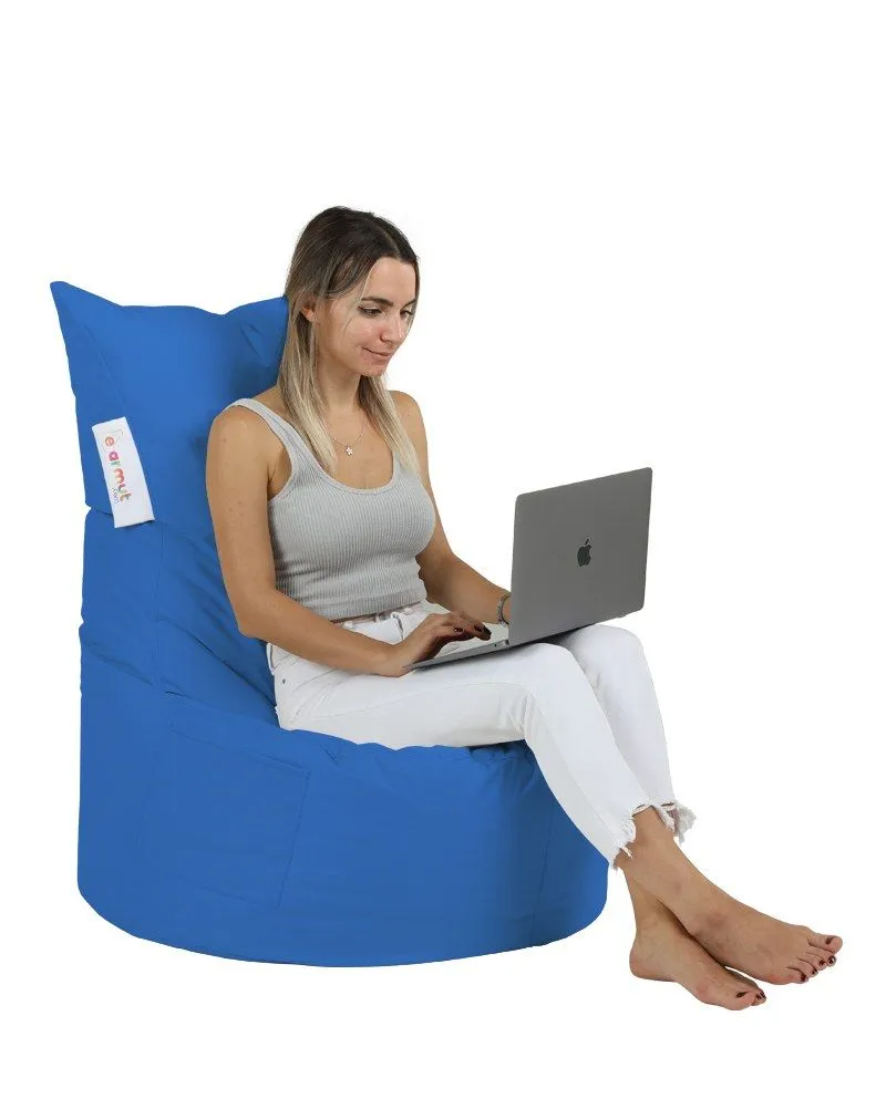 ATELIER DEL SOFA Baštenski lazy bag Balina/ plava