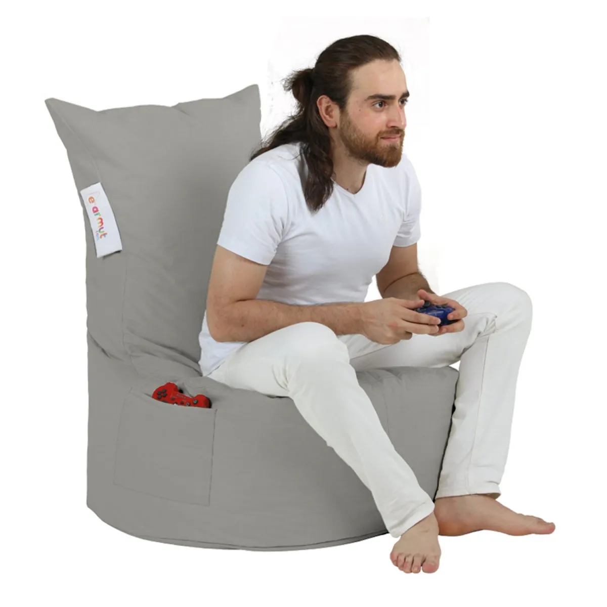 ATELIER DEL SOFA Baštenski lazy bag Balina, tamnosiva