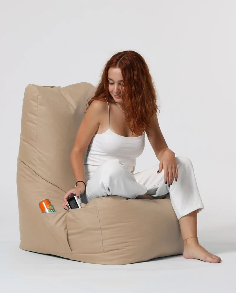ATELIER DEL SOFA Baštenski lazy bag Diamond, krem