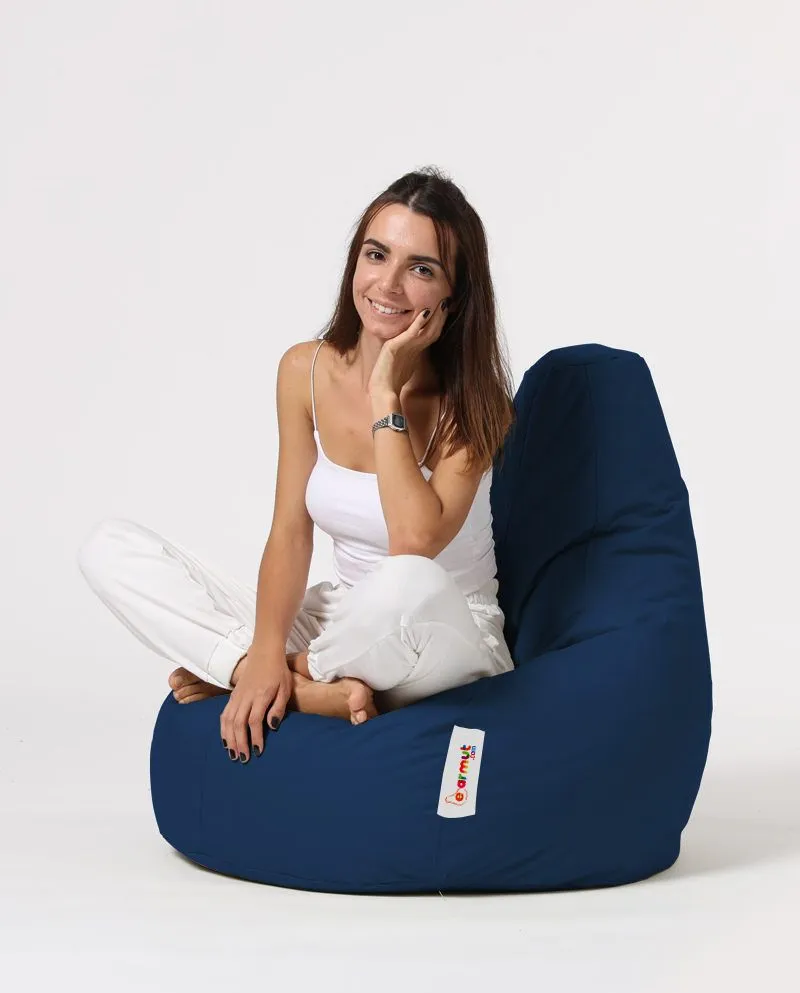 ATELIER DEL SOFA Baštenski lazy bag Drop L, tamnoplava