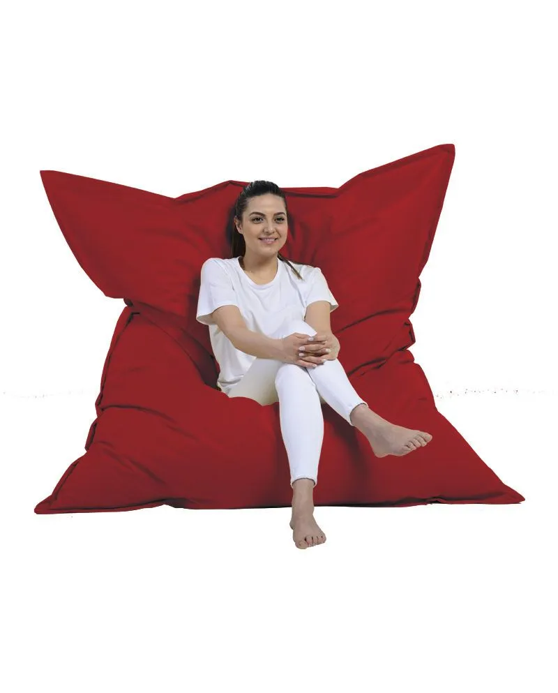 ATELIER DEL SOFA Baštenski lazy bag - jastuk Giant cushion 140x180cm, crvena