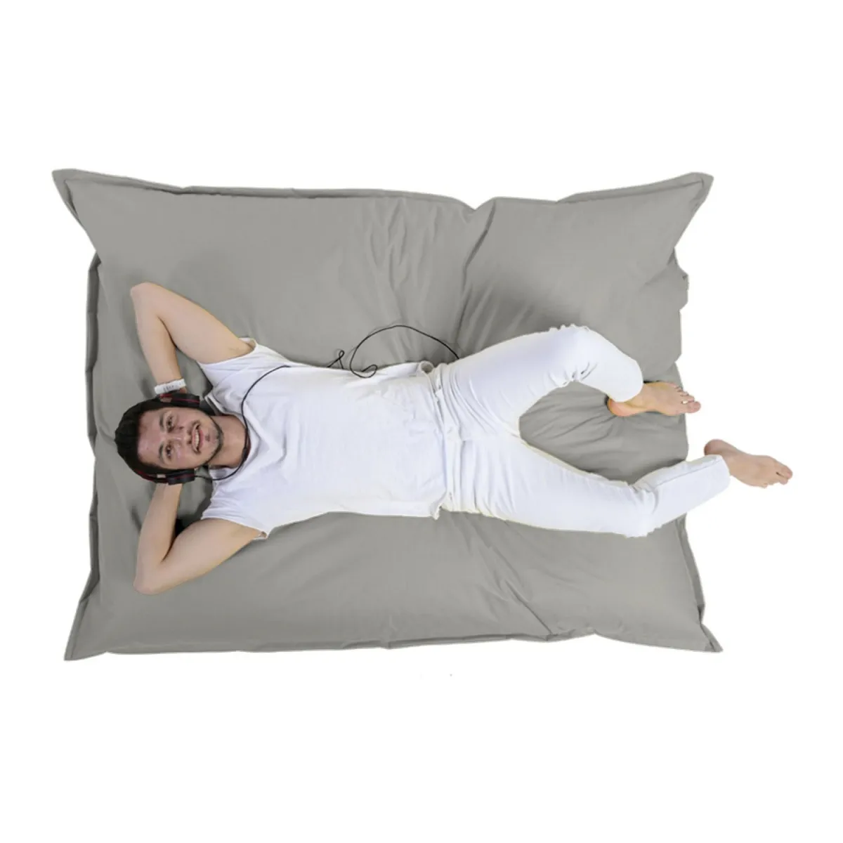 ATELIER DEL SOFA Baštenski lazy bag - jastuk Giant cushion 140x180cm, siva