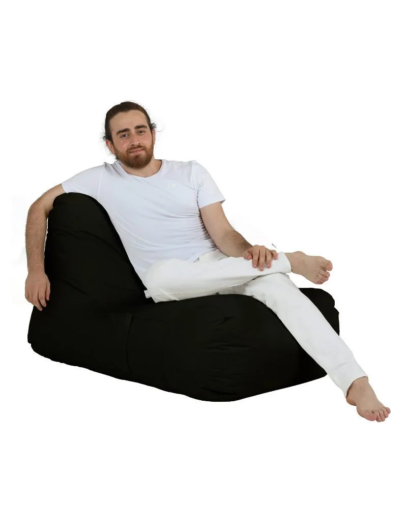 ATELIER DEL SOFA Baštenski lazy bag - ležaljka Trendy, crna
