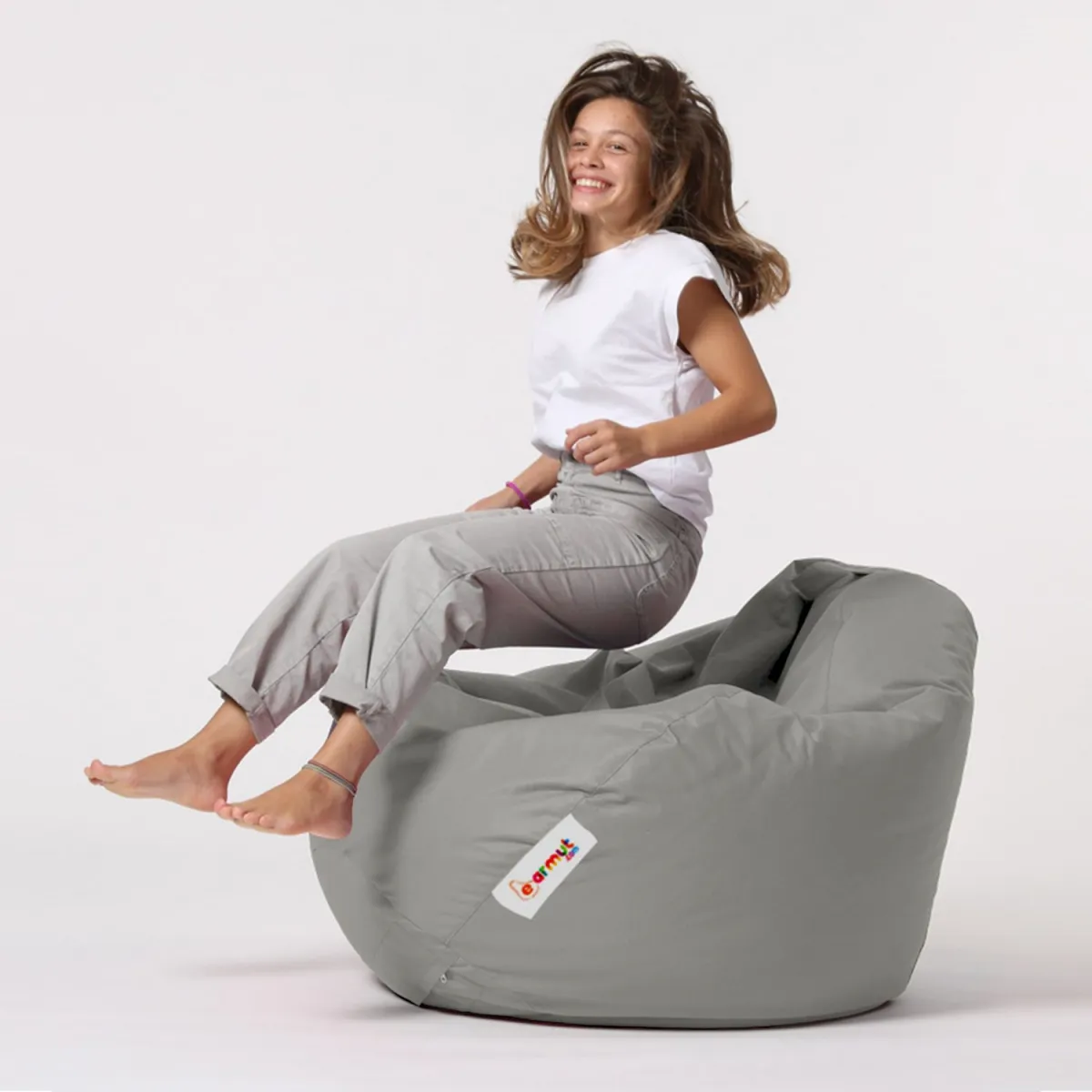 ATELIER DEL SOFA Baštenski lazy bag Premium XXL, siva