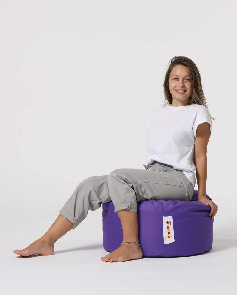ATELIER DEL SOFA Baštenski lazy bag - tabure Round, ljubičasta