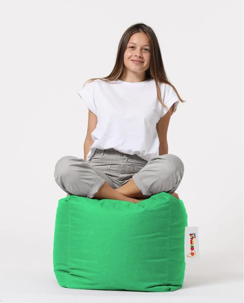 ATELIER DEL SOFA Baštenski lazy bag - tabure Square, zelena