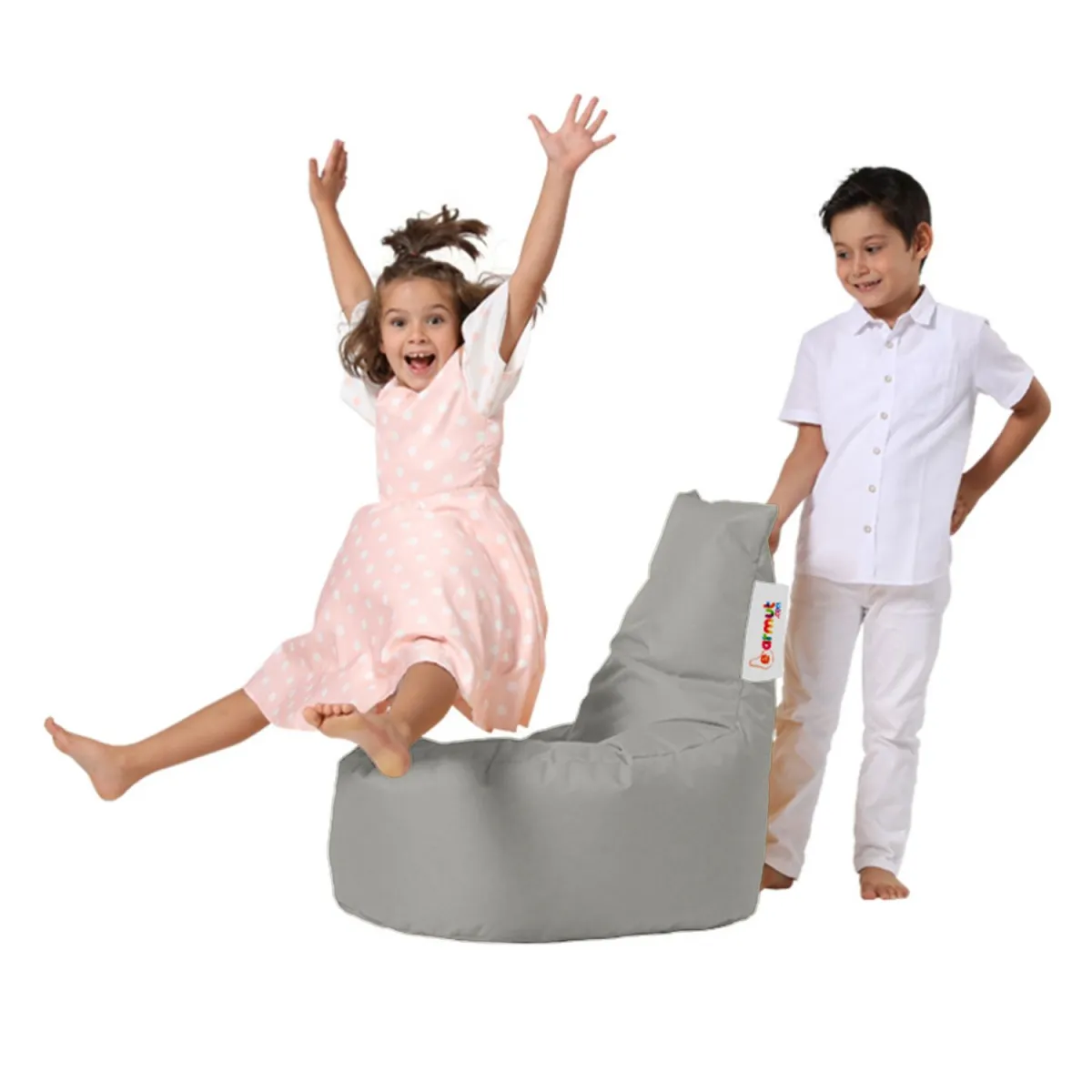 ATELIER DEL SOFA Baštenski lazy bag za decu Baton, siva