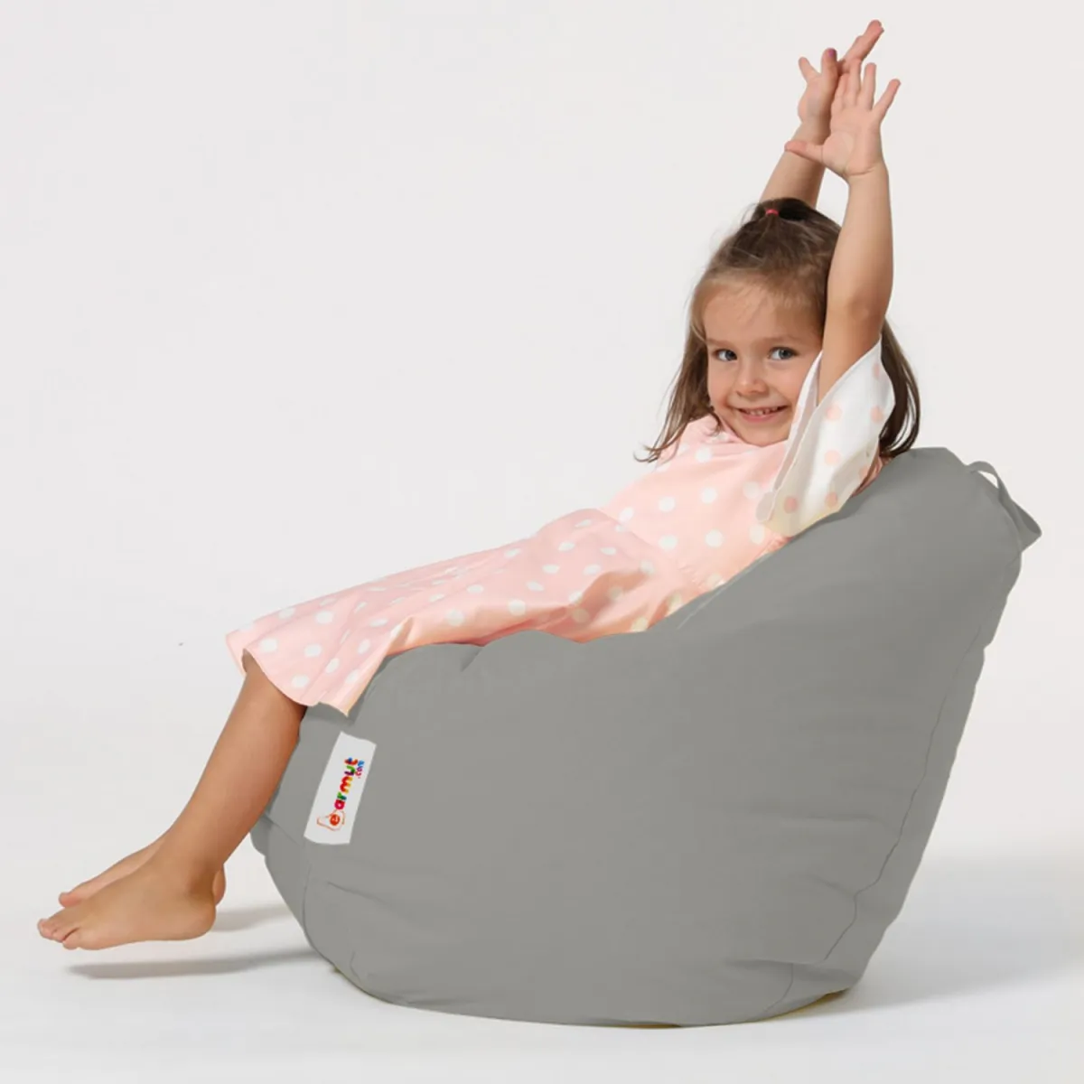 ATELIER DEL SOFA Baštenski lazy bag za decu Premium kids, siva