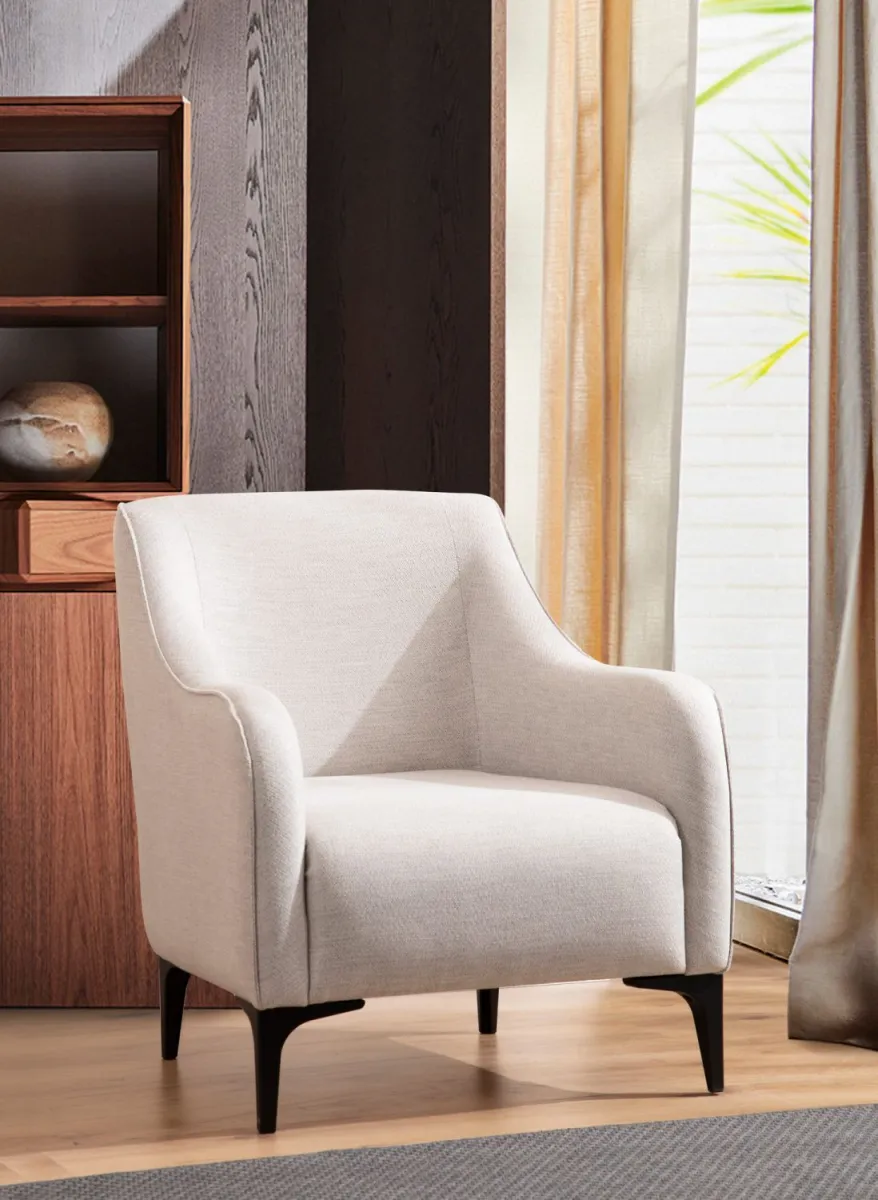 ATELIER DEL SOFA Fotelja Belissimo, svetlo bež