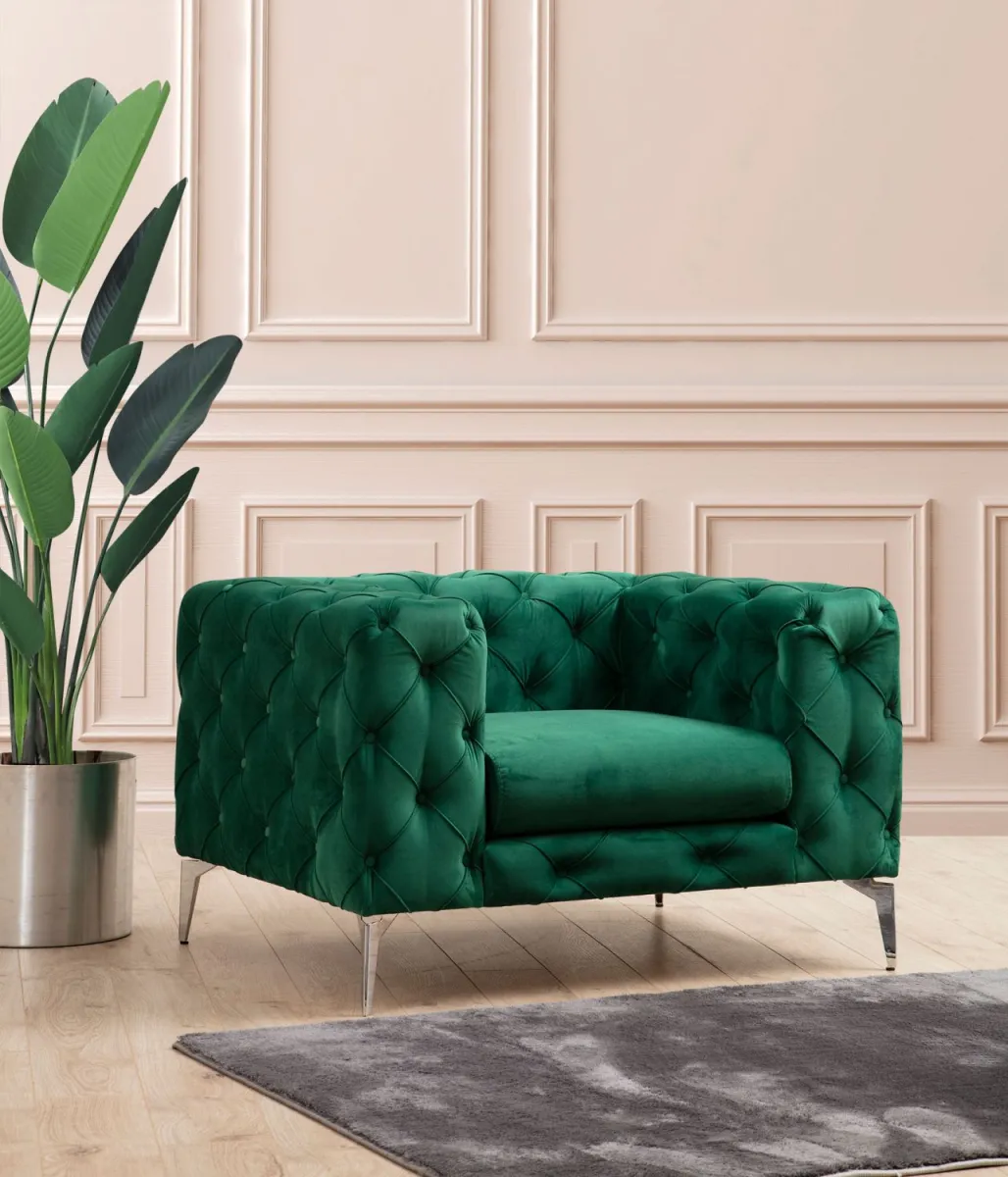 ATELIER DEL SOFA Fotelja Como, zelena