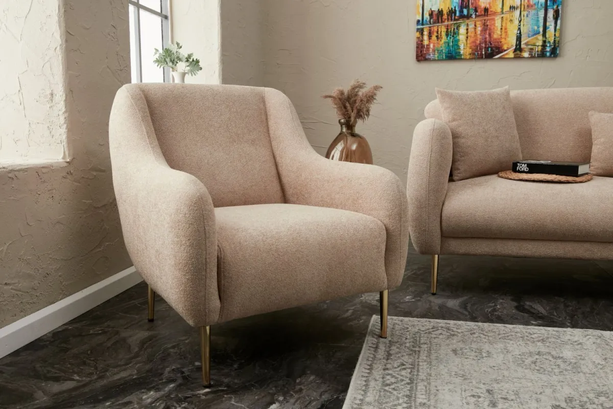 ATELIER DEL SOFA Fotelja Simena, bež
