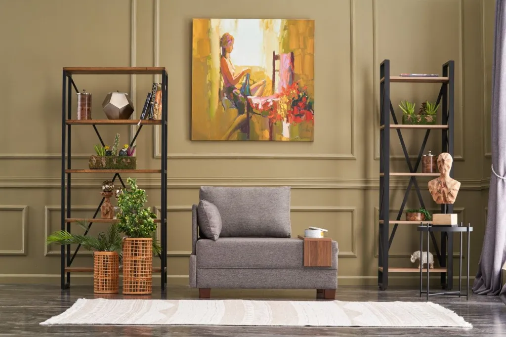 ATELIER DEL SOFA Ugaona sofa Fly, leva, braon