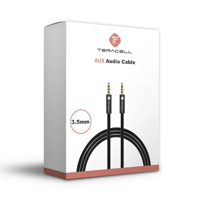 Audio kabel Teracell AUX 3.5mm crni 0.5m