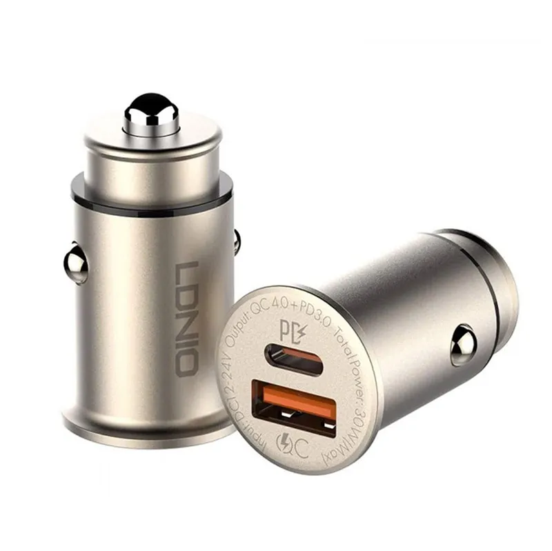 Auto punjač LDNIO C506Q USB i PD+ Micro USB kabel