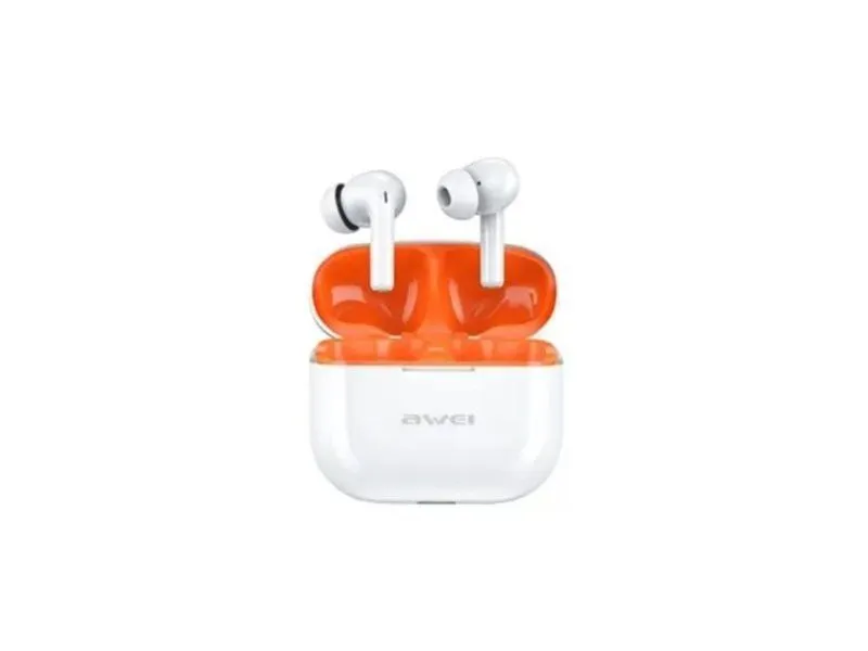 AWEI Bluetooth bubice T1 Pro/ bela/narandžasta