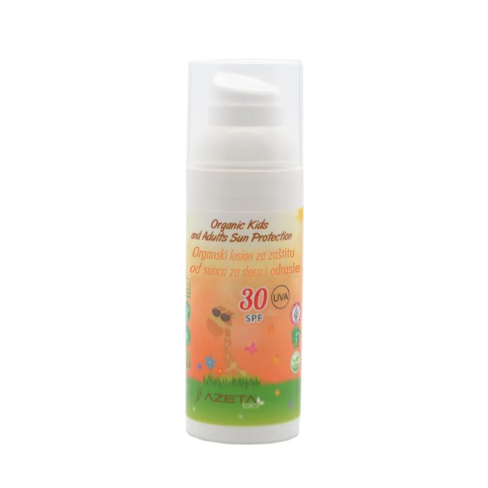 AZERABIO Organskin sun losion za decu i odrasle SPF30, 50 ml