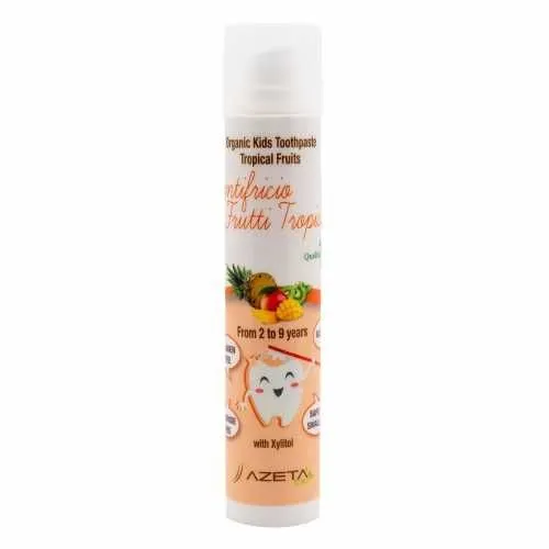 AzetaBio Organska pasta za zube 50 ml, od 2 do 9 godina (tropsko voće)