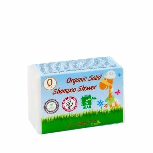 AzetaBio Organski šampon za kosu  - sapun u čvrstom stanju, 50 gr (do 80 pranja) 0+meseci