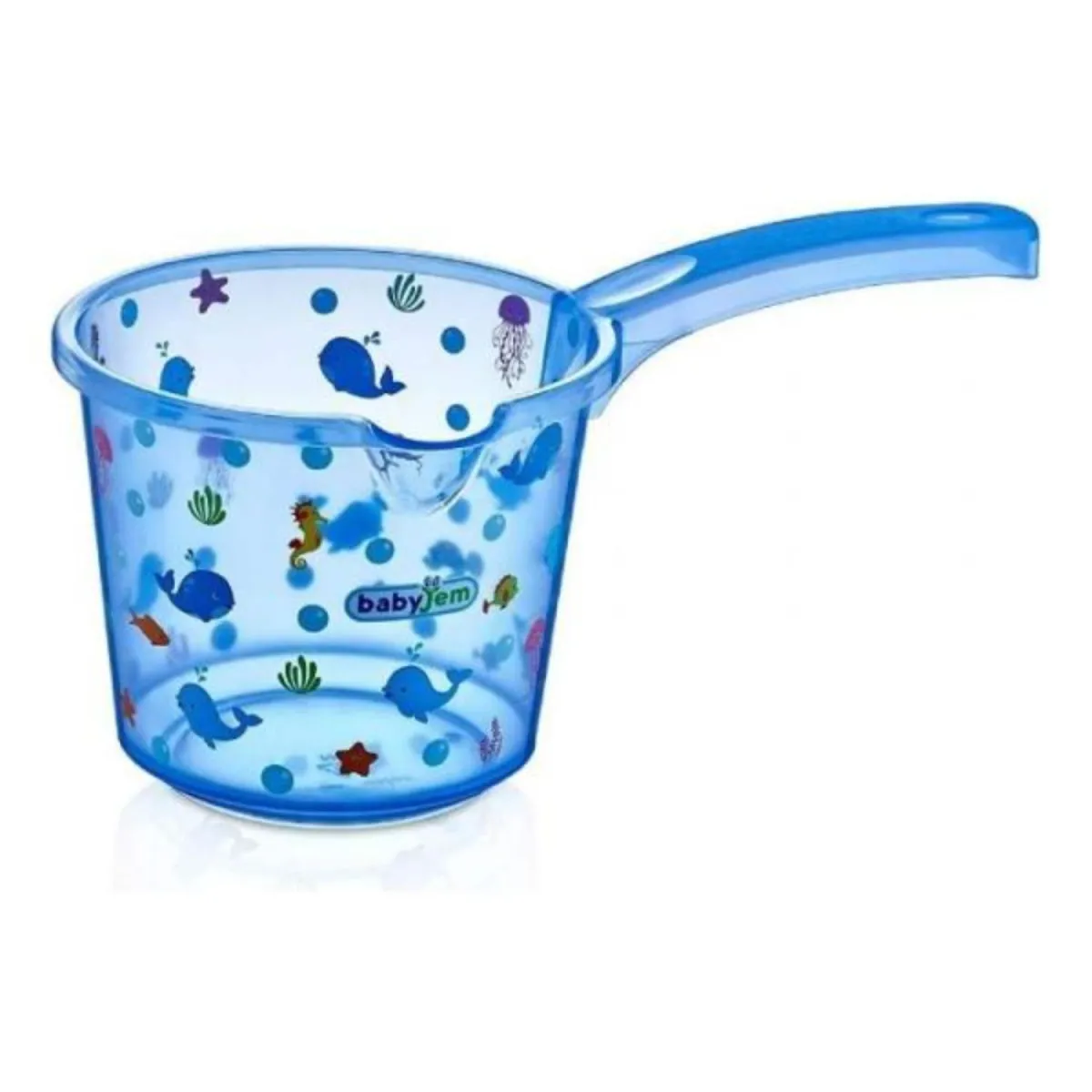 BABYJEM Bokal za kupanje beba Transparent Ocean - blue