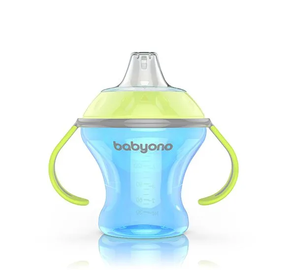 BABYONO Šolja no-spill sa mekim piskom 180 ML