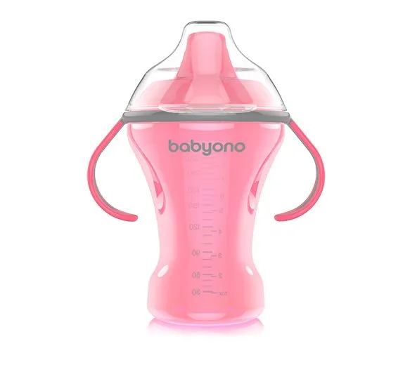 BABYONO Šolja no-spill sa mekim piskom 260 ML