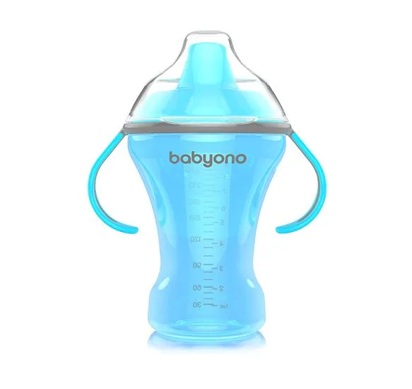 BABYONO Šolja no-spill sa mekim piskom 260 ML