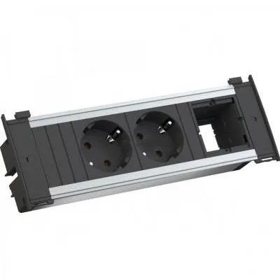 BACHMANN Napojni modul KAPSA GST18, 2 x šuko + 1x prazano mesto, 0,2m