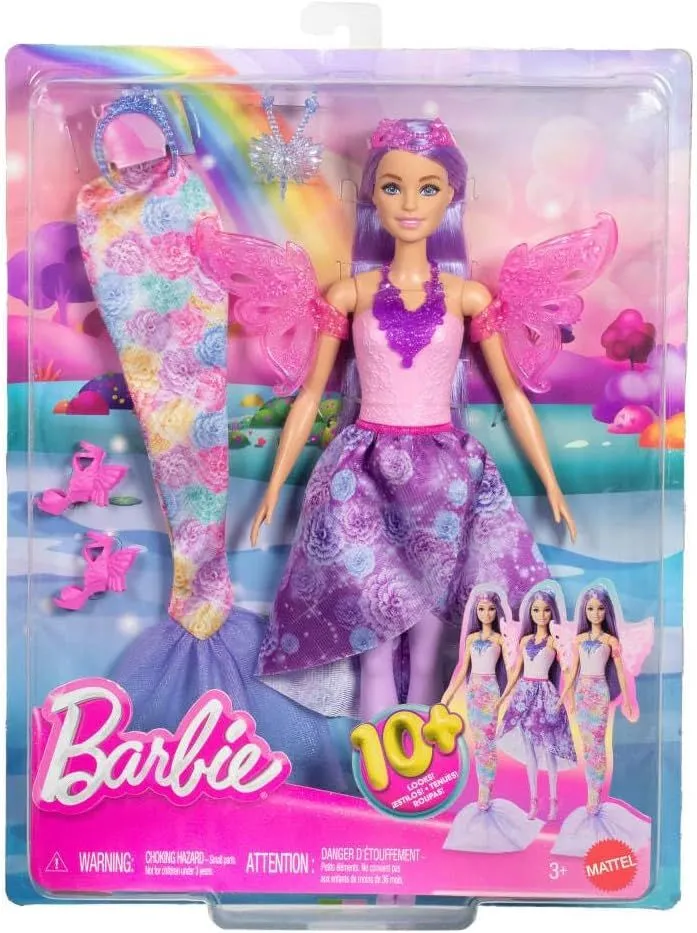 Barbie Set sa repom sirene i krilima
