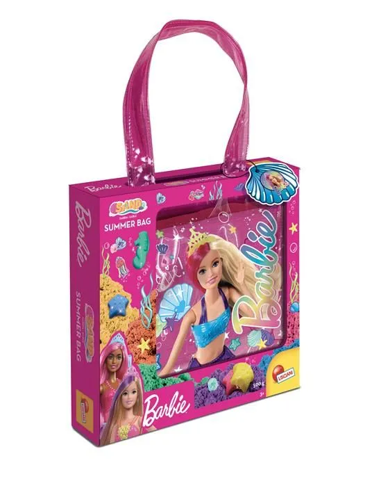 BARBIE Torba za leto i kineticki pesak sa modlama 500g 91959