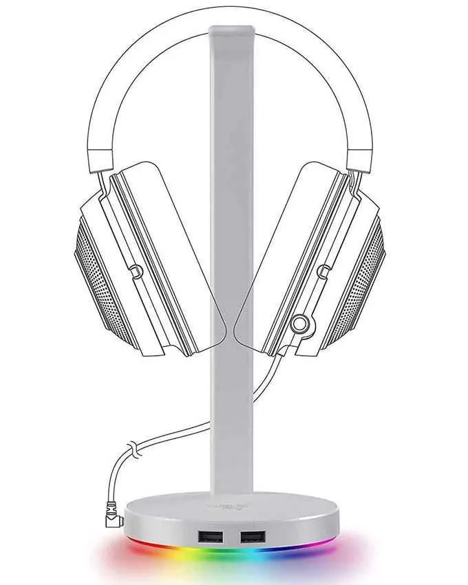 Base Station V2 Chroma Mercury - Headphone Stand with USB 3.1 and 7.1 Surround Sound