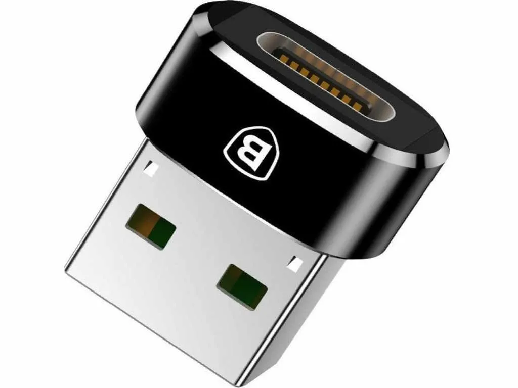 BASEUS Adapter Mini Female To Type-C konverter crna