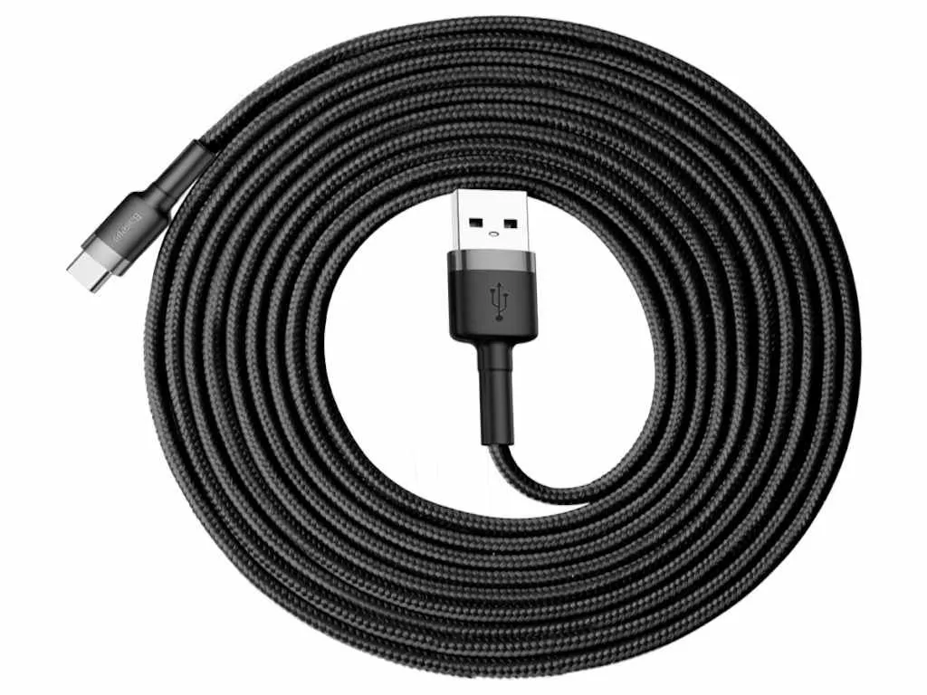 BASEUS Kabl Cafule USB to Type-C 3m sivo-crna