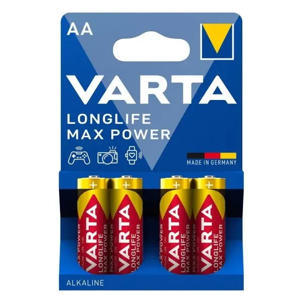 Baterija Varta LR6 Max Tech AA 4/1