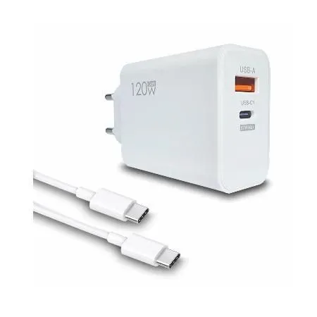 BAVIN Bavitel punjač 120W Usb A+ Type C + kabl Type C/Type C/ bela