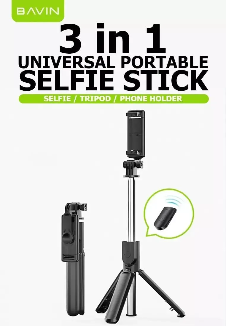 BAVIN Bežični selfi tripod štap/ crna